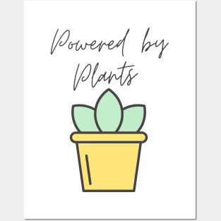 powered by plants Posters and Art